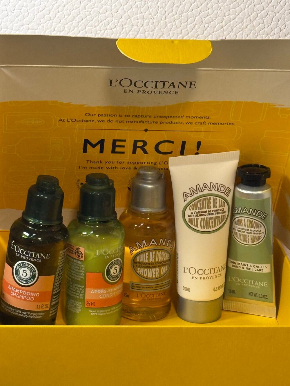 L'Occitane En Provence Gift Set New In Box 5 Pc Set for Women - NEW in box